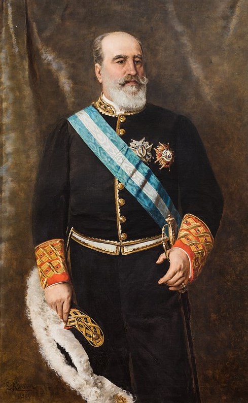 Don Manuel de Eguilior y Llaguno retratado por Luis Álvarez Catalá, en el año 1900